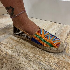Sam Edelman Multicolor Beaded Espadrilles